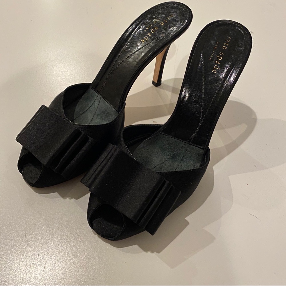 Kate Spade Satin Tuxedo Heels